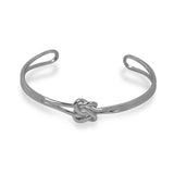 Infinity armring i rhodineret sølv