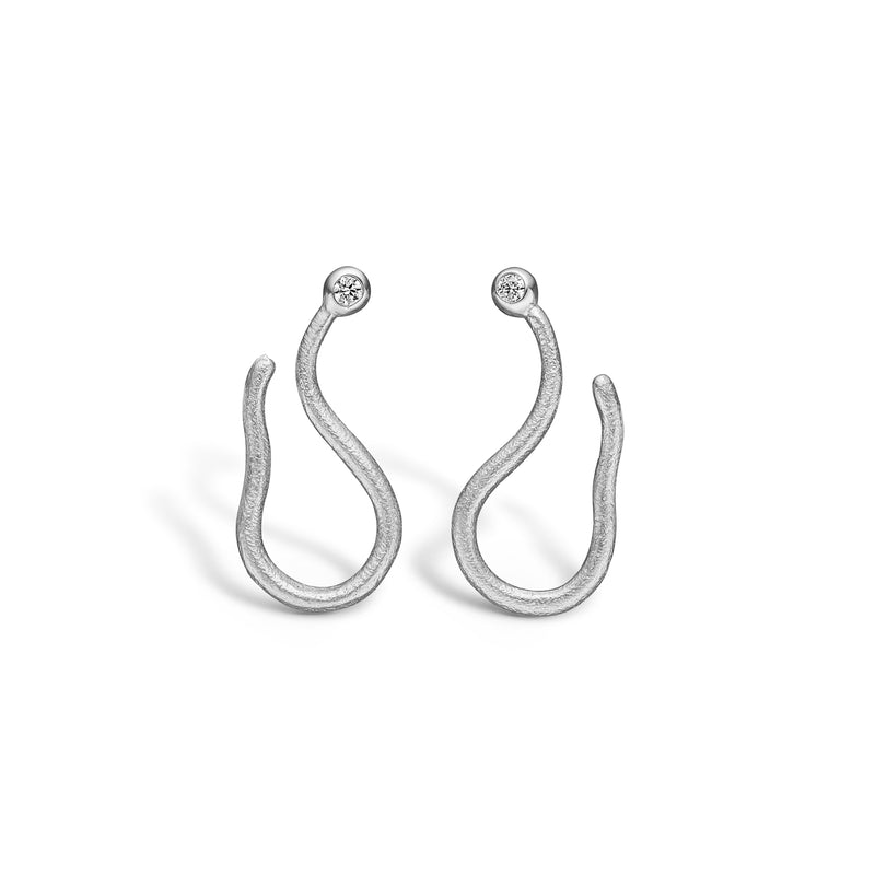 Rhodium-plated silver studs 𝐒𝐢𝐬 for pendants