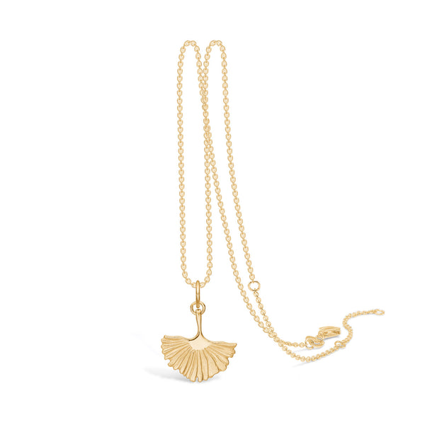 Gilded silver 'Ginkgo' necklace