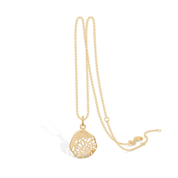 Gold plated sterling silver "Flower Seeds" necklace
