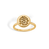 Gold plated "Flower Seeds" ring