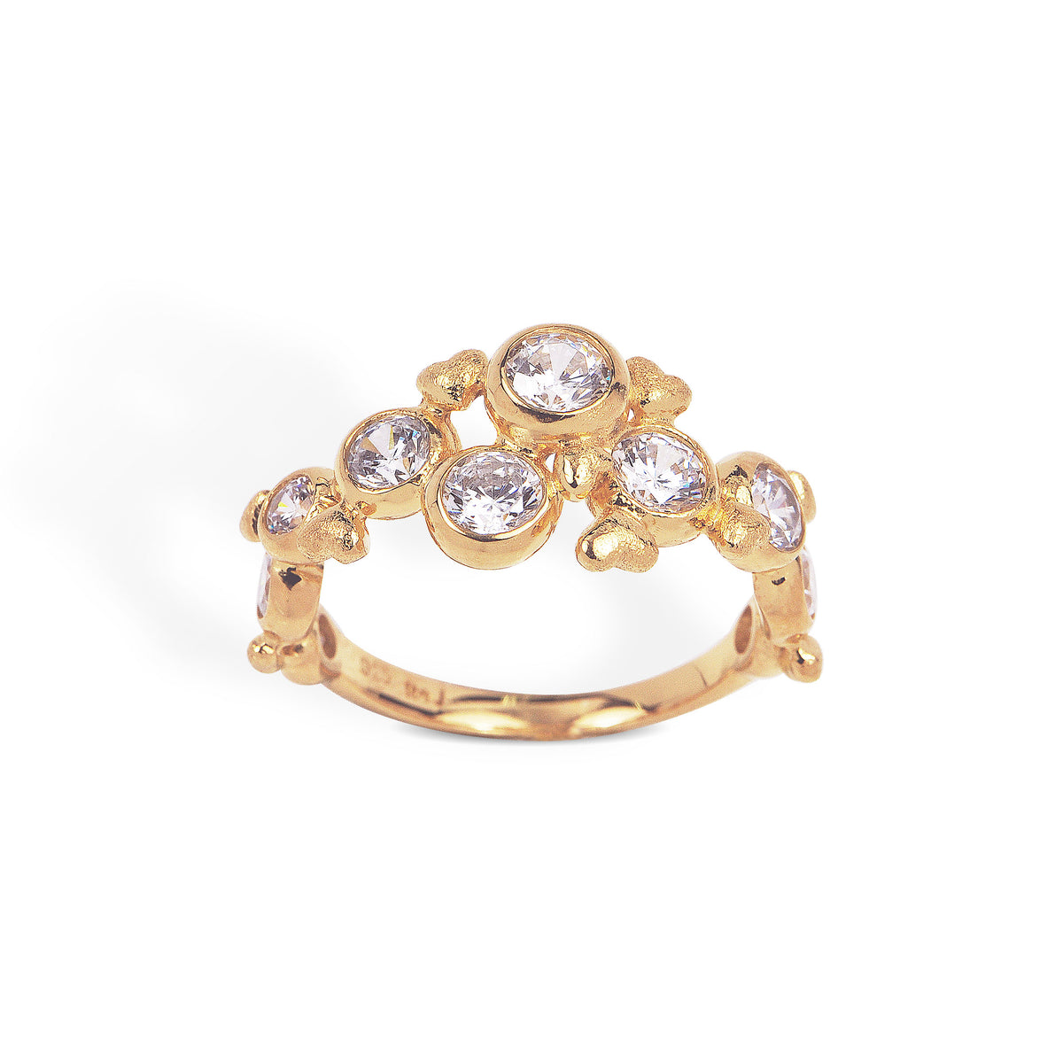 Radiance ring med klare kubiske zirkonia