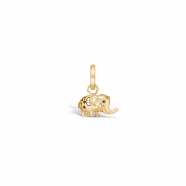 Small gold-plated silver elephant pendant