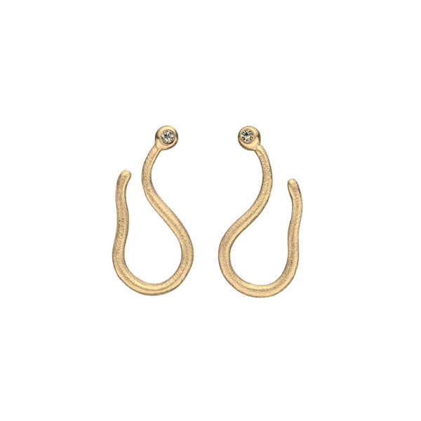 Gold-plated silver studs 𝐒𝐢𝐬 for pendants