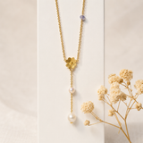 Melba - Blue pearl Y-kæde