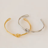 Infinity armring i rhodineret sølv