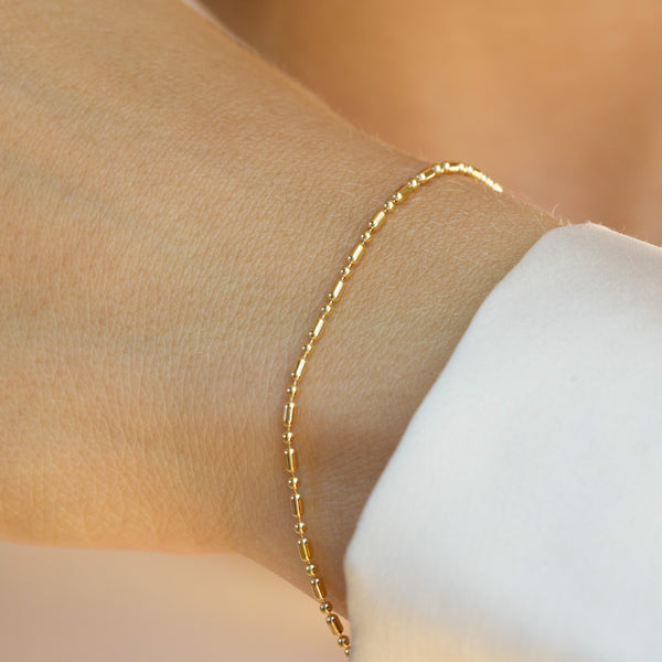 Unique gold-plated sterling silver bracelet