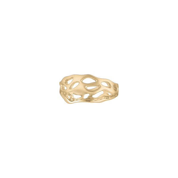 Silhouettes 14 kt gold ring