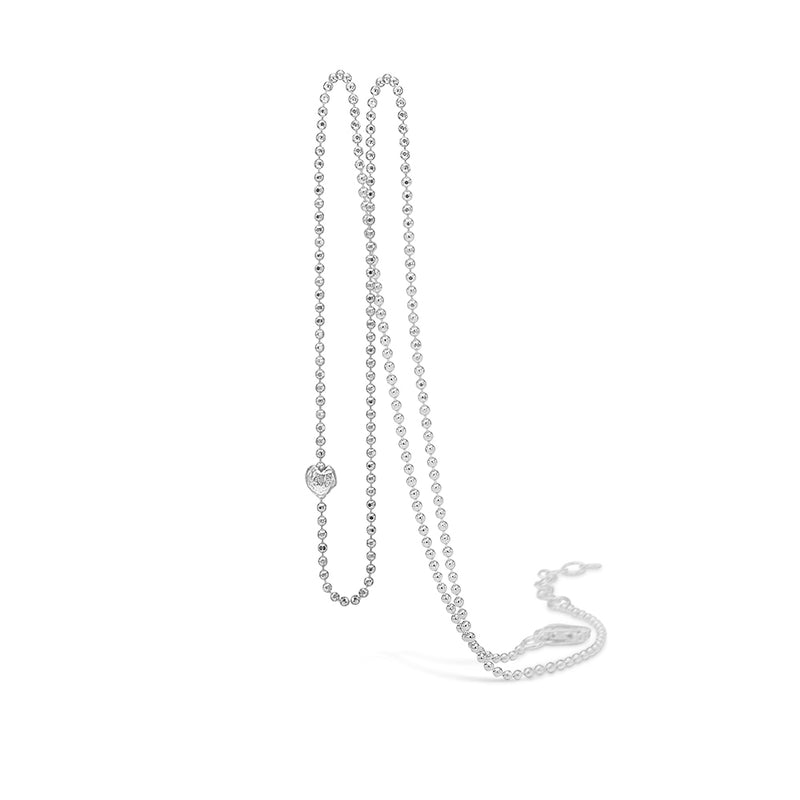 Sterling silver necklace 80cm