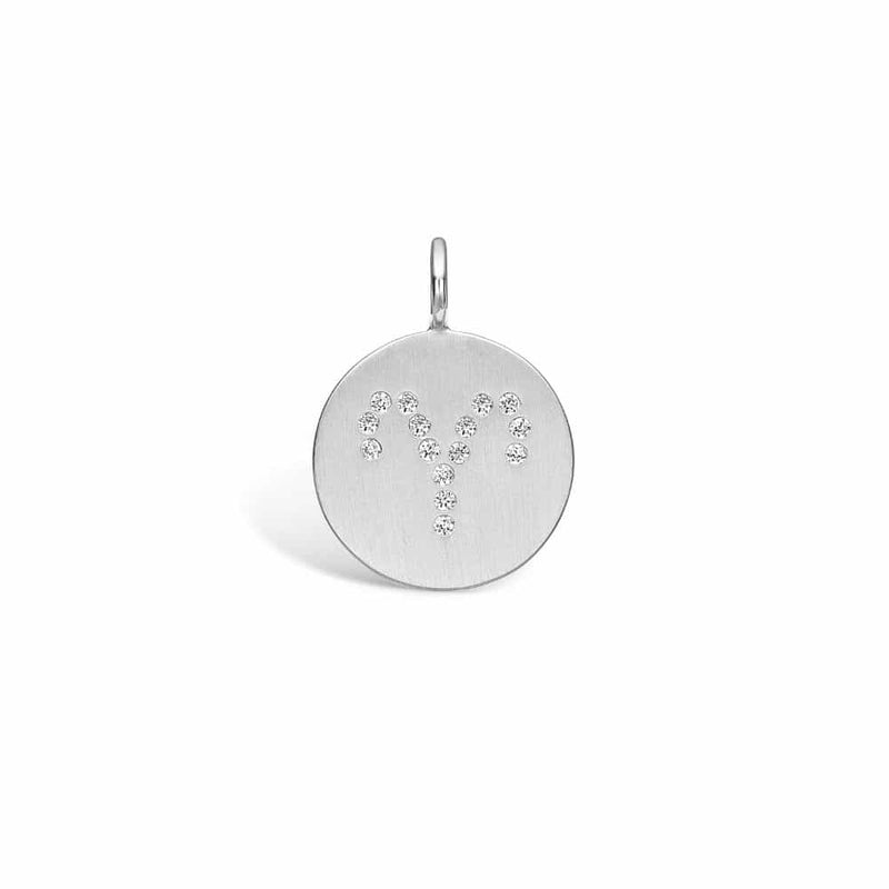 Sterling silver pendant with zodiac sign - ARIES