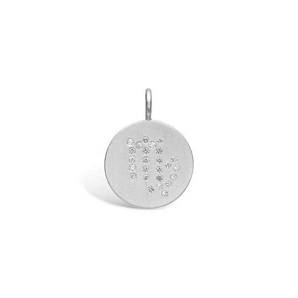 Sterling silver pendant with zodiac sign - THE VIRGO