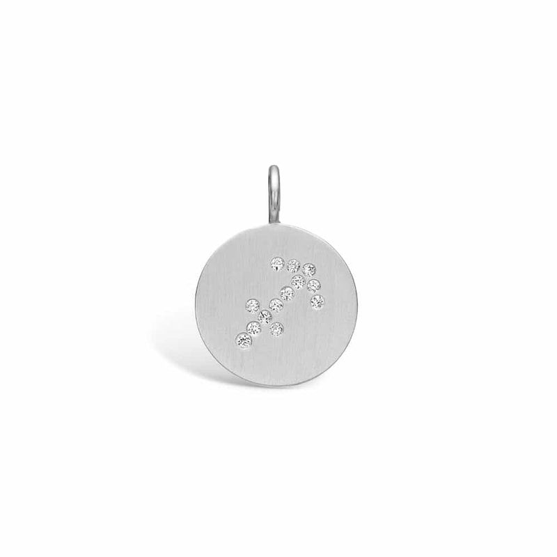 Sterling silver pendant with the zodiac sign SAGITTARIUS