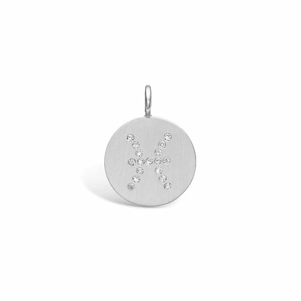 Sterling silver pendant with zodiac sign - PISCES