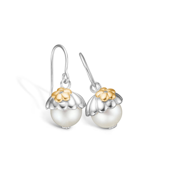 Sterling silver with gold-plated earring 1339