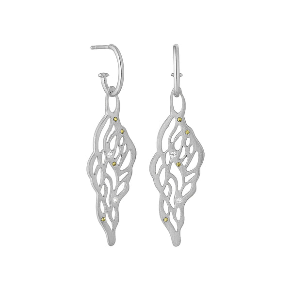 Silhouettes sterling silver earrings