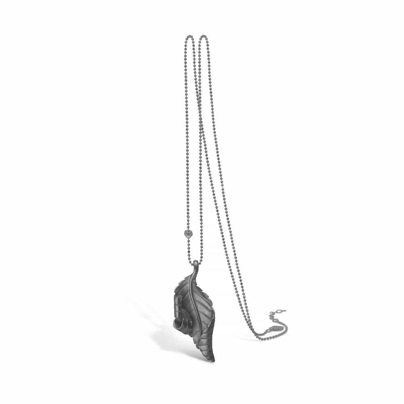 Oxidized sterling silver necklace 1277