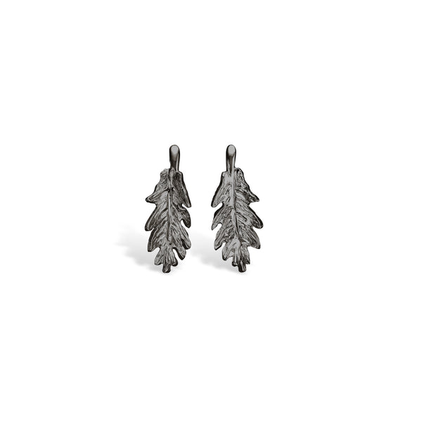 Oxidized sterling silver earrings