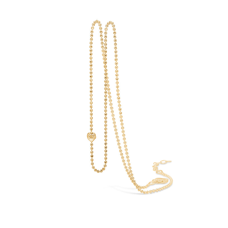 Gold-plated silver necklace 80cm