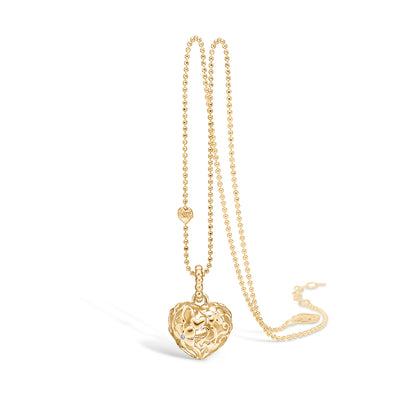 Forgyldt sølv halskæde med ægte diamant