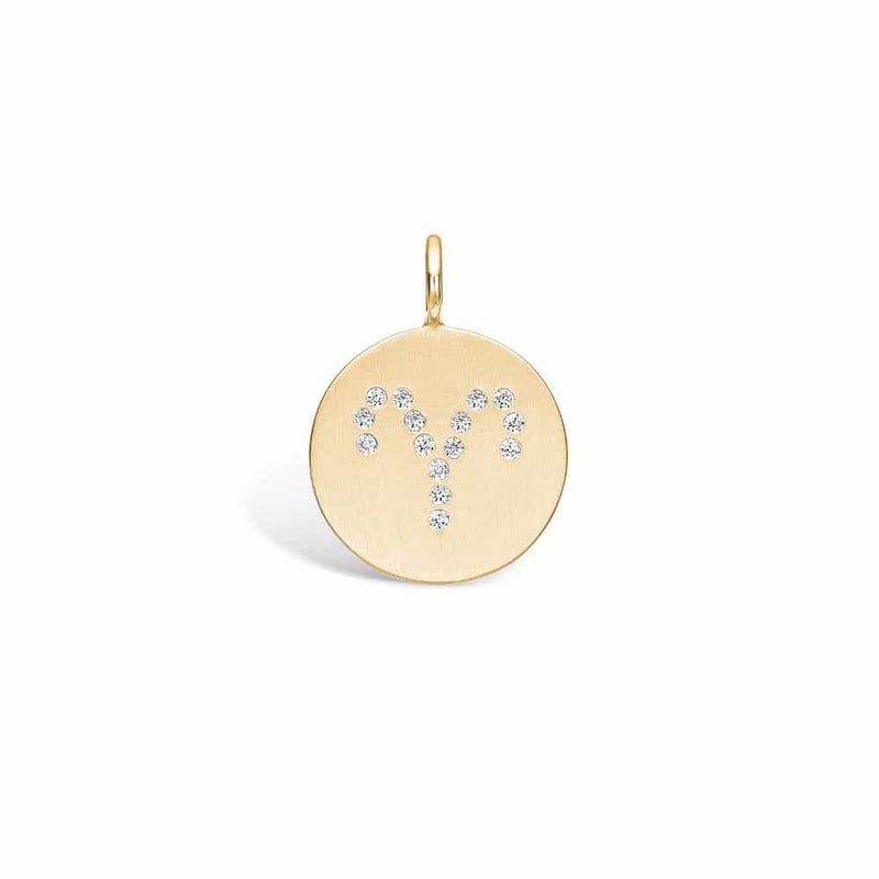 Gold-plated silver pendant with the zodiac sign ARIES