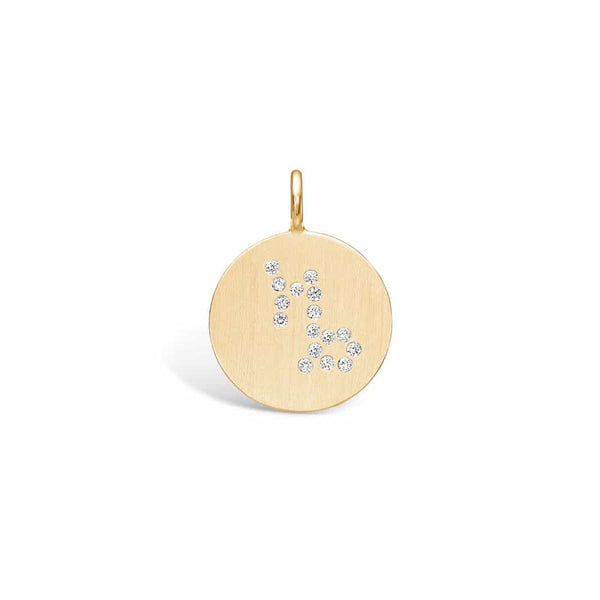 Gold-plated sterling silver pendant with zodiac sign - CAPRICORN