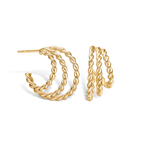 Gold-plated silver earring 1451T