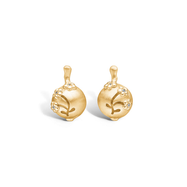 Gold-plated sterling silver earrings