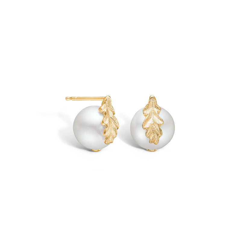Gilded sterling silver ear studs 1454