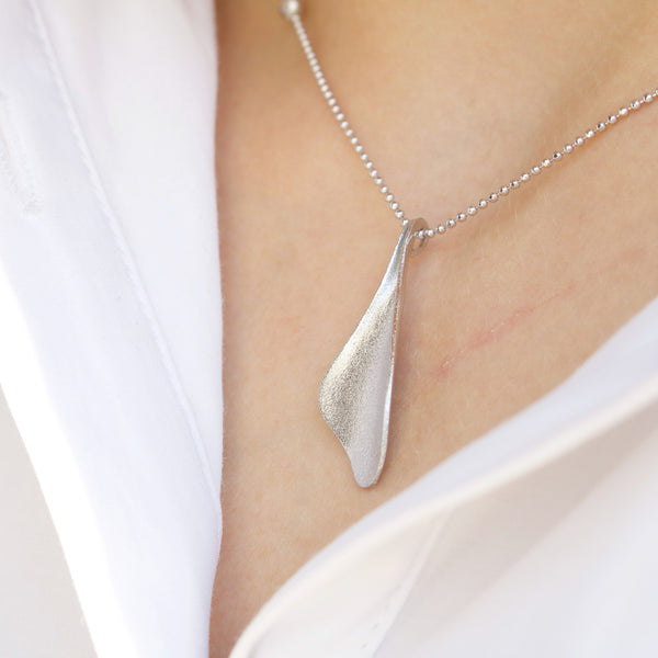 "Heart leaves" sterling silver necklace